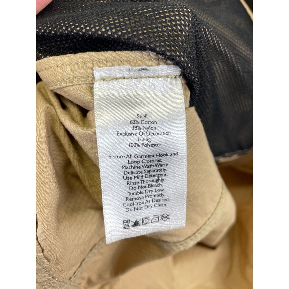 Eddie Bauer Men's XL Tall Tan Ripstop Field Jacket Khaki Utility Travel Safari - Picture 9 of 16
